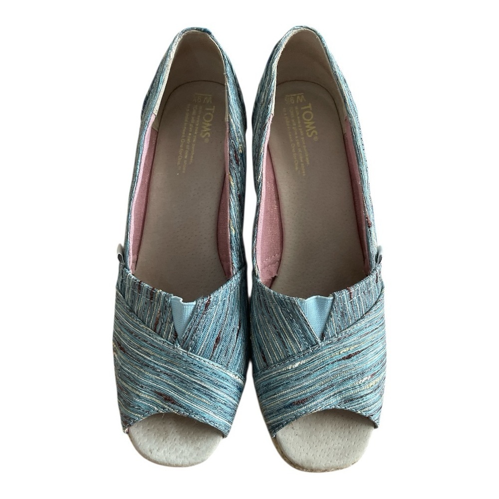 Toms Blue Espadrilles Casual Comfort
